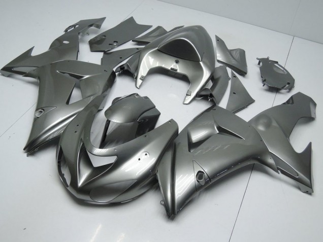 Brillant Gris 06-07 Kawasaki ZX10R Carénage Moto