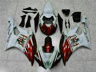 Brun Blanc 06-07 Yamaha YZF R6 Carénage Moto