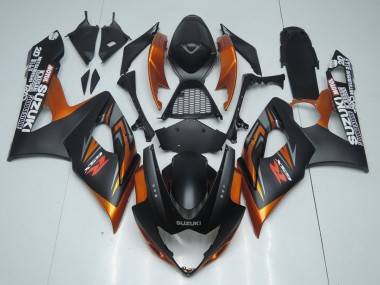 Brun et Noir Mat 05-06 Suzuki GSXR 1000 Carénage Moto
