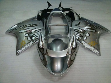 Flamme Argent Gris 96-07 Honda CBR1100XX Carénage Moto