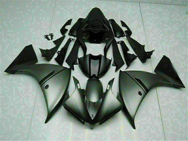 Gris Noir 12-14 Yamaha YZF R1 Carénage Moto Gris Noir 12-14 Yamaha YZF R1 Carénage Moto