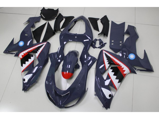 Gris Requin 06-07 Kawasaki ZX10R Carénage Moto Gris Requin 06-07 Kawasaki ZX10R Carénage Moto