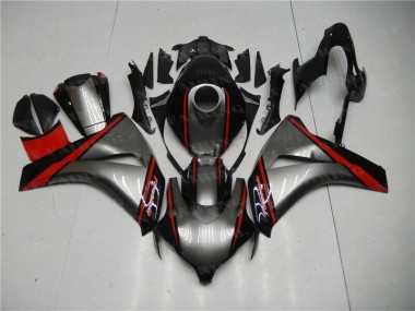 Gris Rouge Noir 08-11 Honda CBR1000RR Carénage Moto