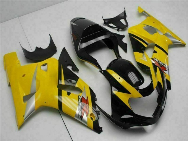Jaune 01-03 Suzuki GSXR 600/750 Carénage Moto Jaune 01-03 Suzuki GSXR 600/750 Carénage Moto