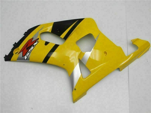 Jaune 01-03 Suzuki GSXR 600/750 Carénage Moto Jaune 01-03 Suzuki GSXR 600/750 Carénage Moto
