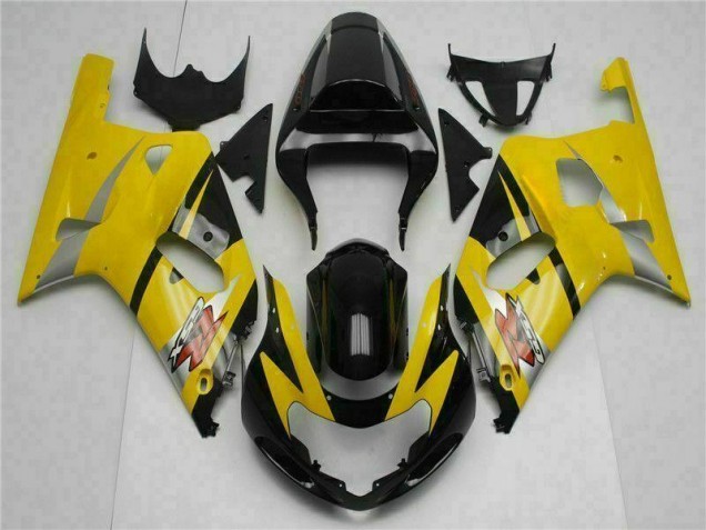 Jaune 01-03 Suzuki GSXR 600/750 Carénage Moto Jaune 01-03 Suzuki GSXR 600/750 Carénage Moto