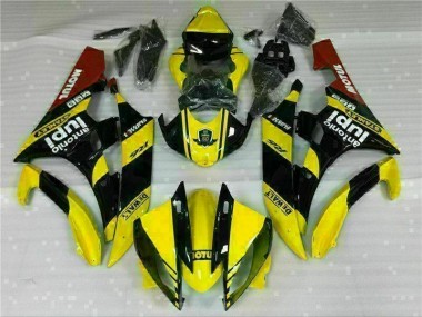 Jaune 06-07 Yamaha YZF R6 Carénage Moto
