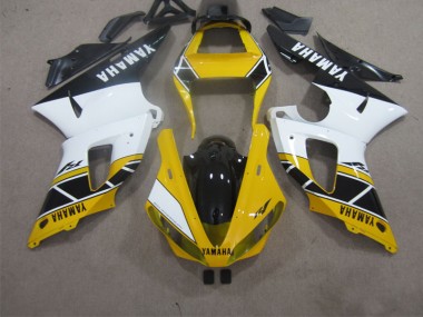 Jaune Blanc Noir 00-01 Yamaha YZF R1 Carénage Moto