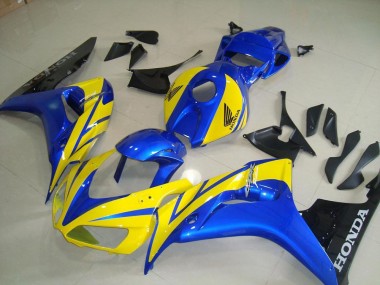 Jaune Bleu Noir 06-07 Honda CBR1000RR Carénage Moto