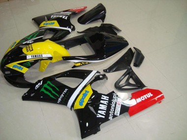 Jaune Monster 00-01 Yamaha YZF R1 Carénages Moto