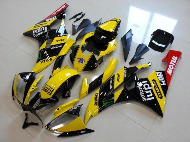 Jaune Monster Lupi 06-07 Yamaha YZF R6 Carénage Moto