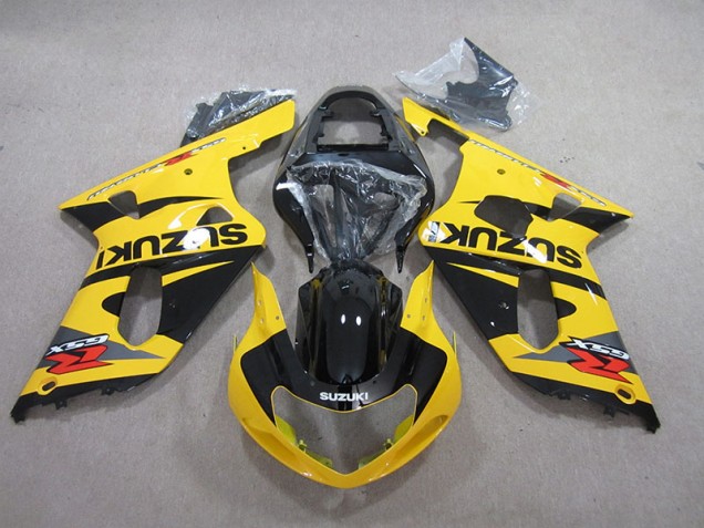 Jaune Noir 01-03 Suzuki GSXR 600 Carénage Moto Jaune Noir 01-03 Suzuki GSXR 600 Carénage Moto