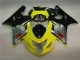 Jaune Noir 04-05 Suzuki GSXR 600/750 Carénages Moto Jaune Noir 04-05 Suzuki GSXR 600/750 Carénages Moto