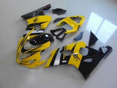 Jaune Noir 04-05 Suzuki GSXR 750 Carénage Moto