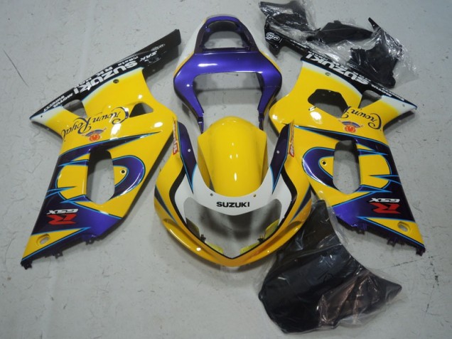 Jaune Violet 01-03 Suzuki GSXR 600 Carénage Moto Jaune Violet 01-03 Suzuki GSXR 600 Carénage Moto