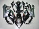 Carénage Moto Suzuki GSXR 1000 2005-2006 - Noir Brillant Argent