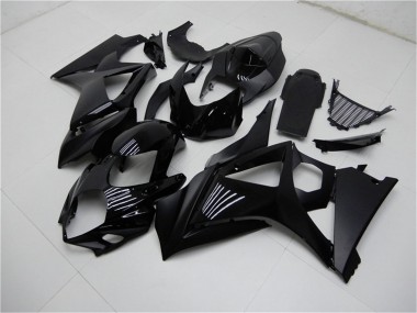 Carénages Moto Suzuki GSXR 1000 2007-2008 - Noir Brillant Noir Mat No Décalque