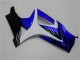 Carénages Moto Suzuki GSXR 1000 2007-2008 - Blanc Bleu Noir No Décalque