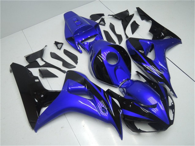 Kits Carénage Moto Honda CBR1000RR 2006-2007 - Bleu Noir Brillant