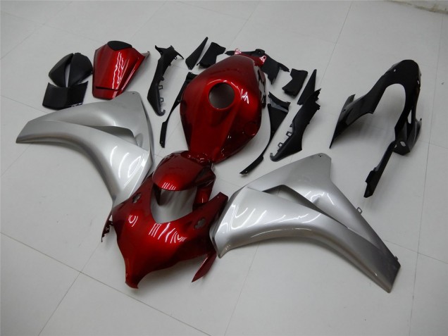 Carénages Moto Honda CBR1000RR 2008-2011 - Argent Rouge Marron