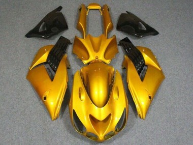 Carénages Moto Kawasaki ZX14R ZZR1400 2006-2011 - Or Noir Brillant