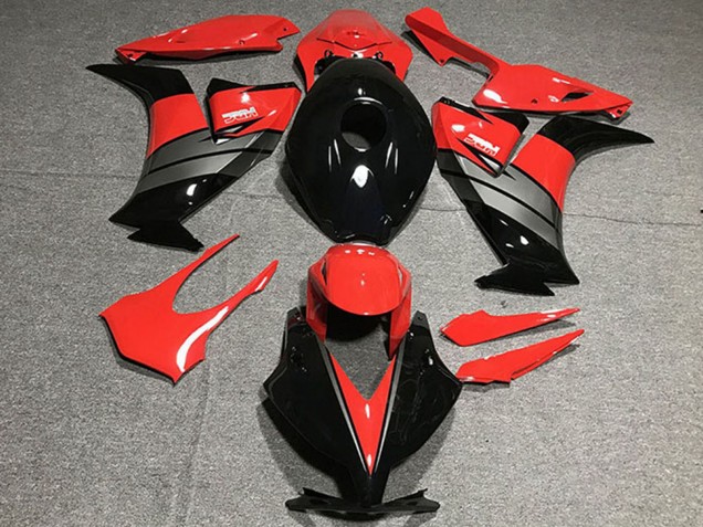 Carénages Moto Honda CBR1000RR 2012-2016 - Rouge Gris Noir Brillant