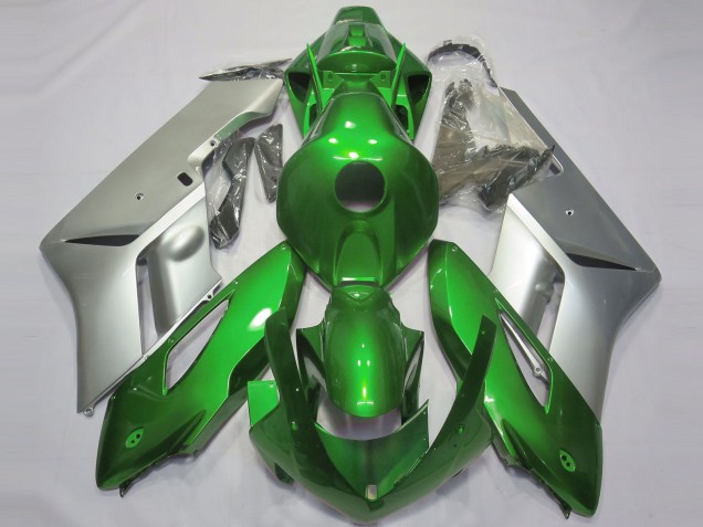 Carénages Moto Honda CBR1000RR 2004-2005 - Argent Vert