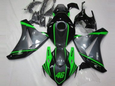 Carénages Moto Honda CBR1000RR 2008-2011 - Gris Vert Noir Mat Motul 46