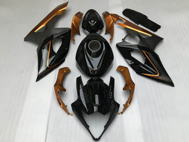 Carénages Moto Suzuki GSXR 1000 2005-2006 - Noir Brillant Bronze