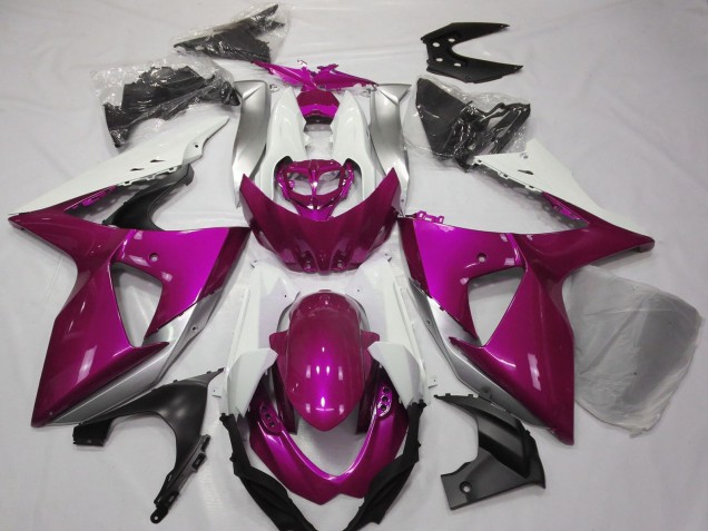 Carénages Moto Suzuki GSXR 1000 2009-2016 - Rose Blanc