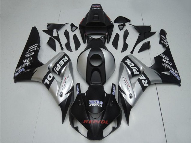 Carénages Moto Honda CBR1000RR 2004-2005 - Argent Noir Brillant Repsol