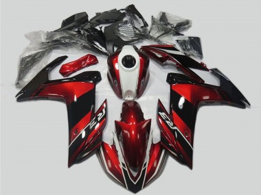 Kits Carénage Moto Yamaha R3 2015-2018 - Rouge Blanc Noir Brillant