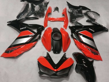 Carénages Moto Yamaha R3 2015-2018 - Rouge Argent Noir Brillant