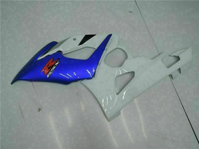 Carénage Moto Suzuki GSXR 1000 2005-2006 - Blanc Bleu Noir Brillant