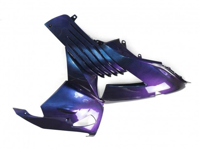 Carénages Moto Kawasaki ZX14R ZZR1400 2006-2011 - Caméléon Bleu Violet