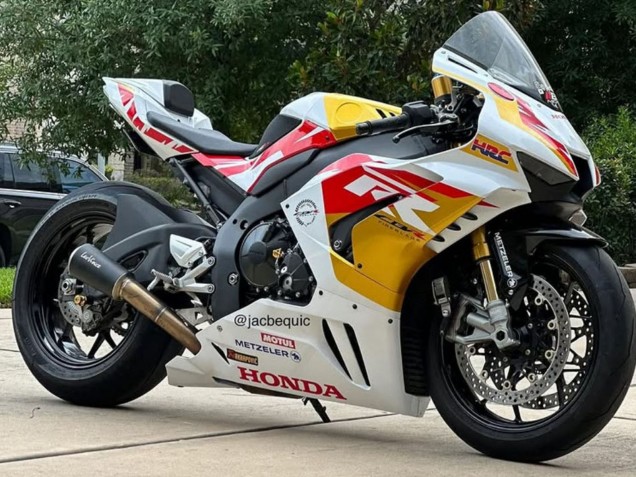 Carénages Moto Honda CBR1000RR-R 2020-2023 - Blanc Rouge Or Motul HRC