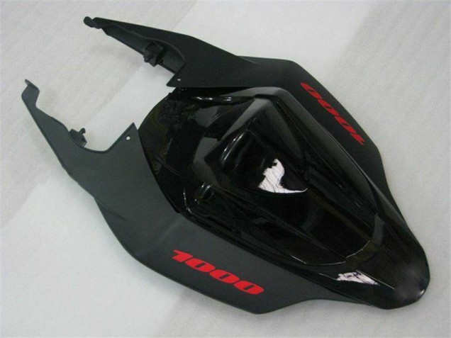 Carénages Moto Suzuki GSXR 1000 2007-2008 - Noir Brillant Noir Mat Rouge