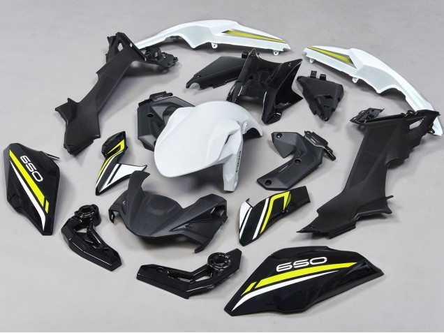 Carénages Moto Kawasaki Ninja Z650 2017-2019 - Noir Blanc Jaune