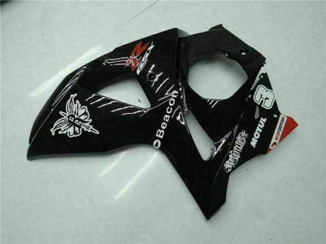 Carénages Moto Suzuki GSXR 1000 2009-2016 - Noir Brillant Rouge Balise Motul