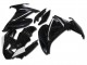 Carénages Moto Yamaha FZ6R 2009-2015 - Noir Brillant Blanc