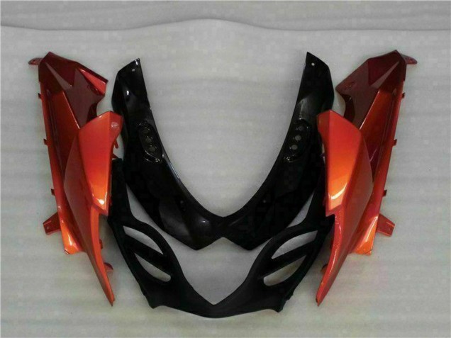 Carénages Moto Suzuki GSXR 1000 2009-2016 - Orange Noir Brillant
