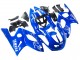 Carénages Moto Yamaha YZF600R Thundercat 1996-2007 - Bleu Blanc Argent