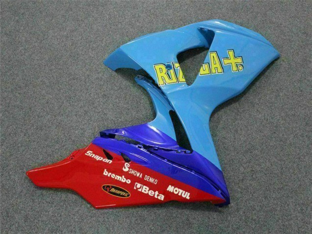 Carénages Moto Suzuki GSXR 1000 2009-2016 - Bleu Jaune Rizla 19 Rouge