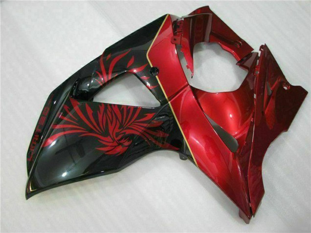 Carénages Moto Suzuki GSXR 1000 2009-2016 - Rouge Noir Brillant
