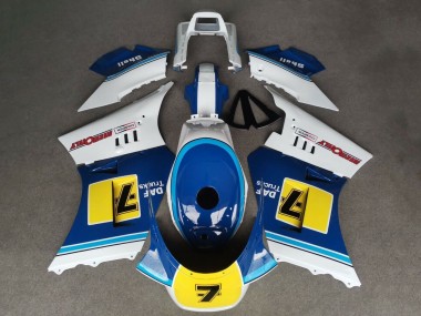 Carénages Moto Suzuki RG400 RG500 RG400/500 1984-1987 - Blanc Bleu Jaune 7