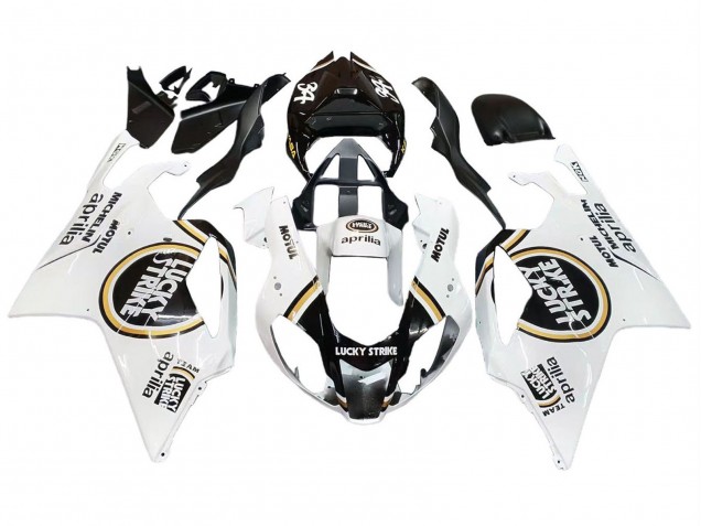 Carénages Moto Aprilia RSV1000 2003-2006 - Blanc Noir Lucky Strike Motul Michelin