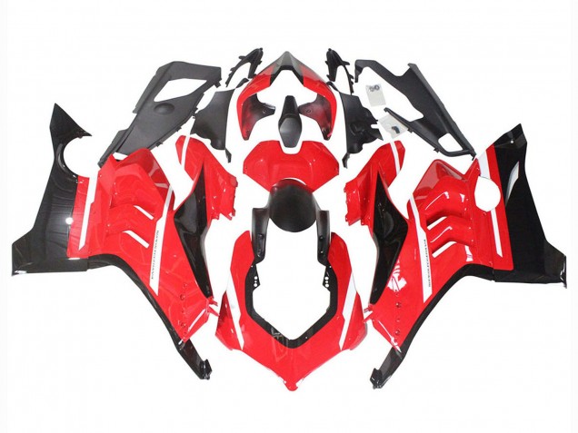 Carénages Moto Ducati Panigale V4 V4S 2020-2021 - Rouge Noir Brillant