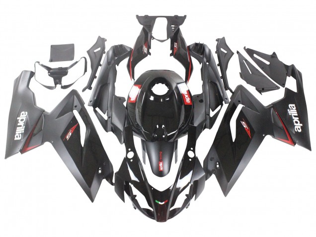 Carénages Moto Aprilia RS125 2006-2011 - Noir Brillant Rouge Blanc Décalque