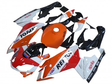 Carénages Moto Aprilia RS125 2006-2011 - Blanc Orange Rouge Repsol