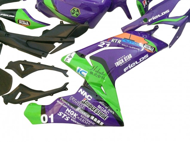 Carénages Moto Aprilia RS125 2006-2011 - Violet Vert Rouge
